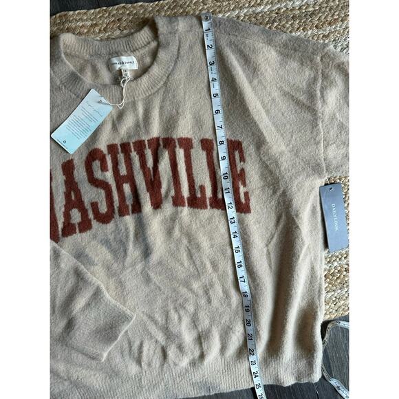 THREAD & SUPPLY Women's Nashville Sweater Size 1X In Sand Brick - Picture 4 of 16